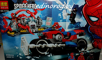 Конструктор Super Heroes Marvel Спасательная операция на мотоциклах 252 дет.