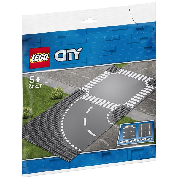 Конструктор LEGO 60237 Поворот и перекрёсток Lego City