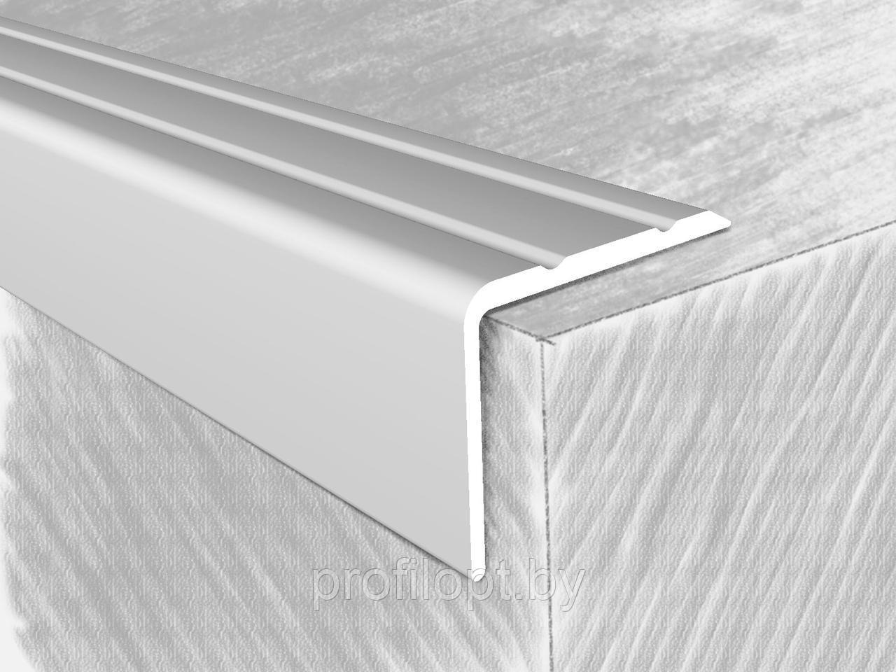 Уголок алюминиевый 24×18мм., серебро 90 см - фото 1 - id-p101022243