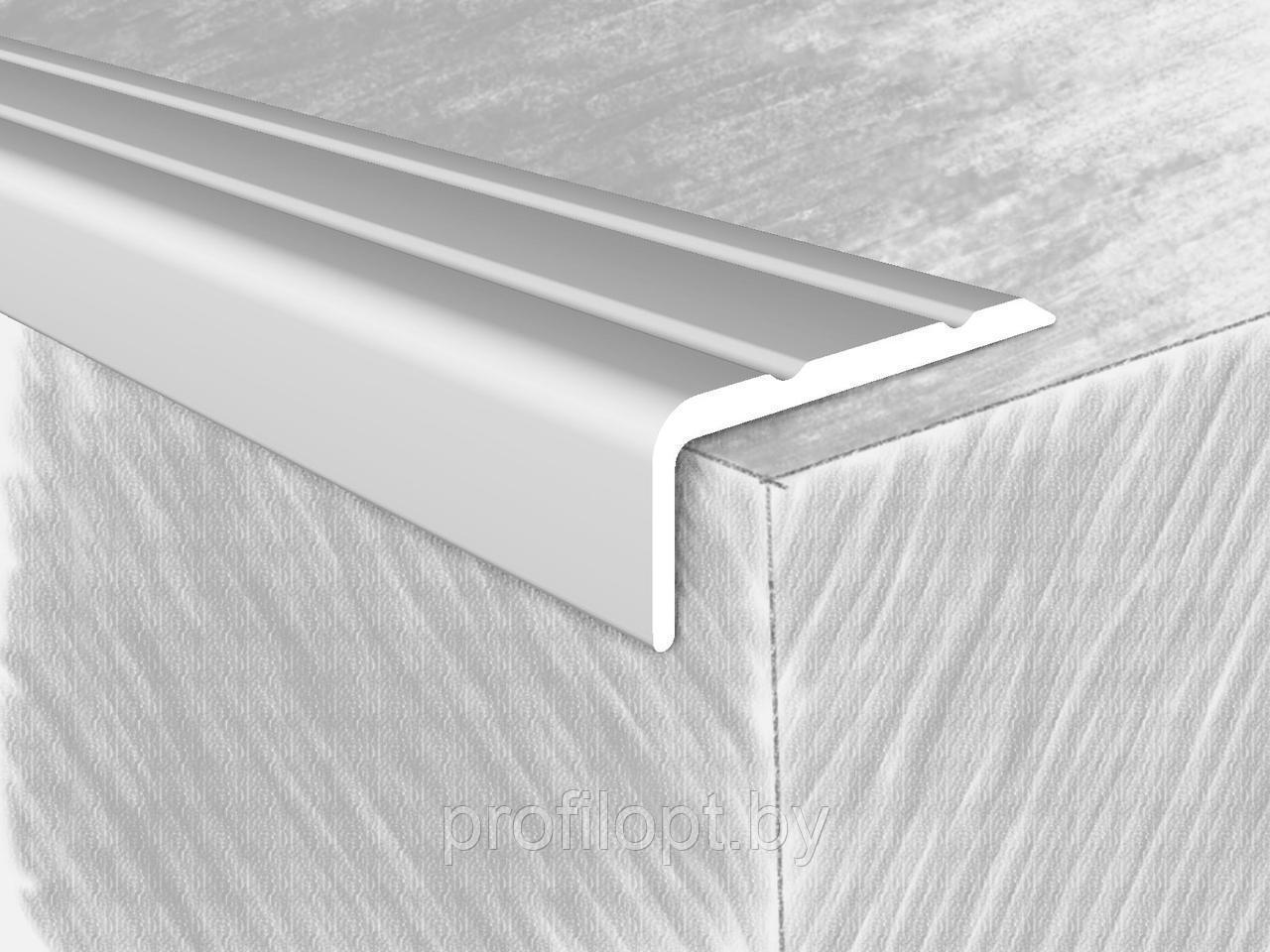 Уголок алюминиевый 24×10 мм., серебро 135 см - фото 1 - id-p101022548