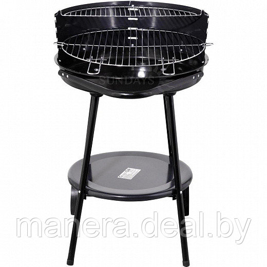 Гриль угольный BBQ KOOPMAN 48,5 см, черный - фото 2 - id-p101024883