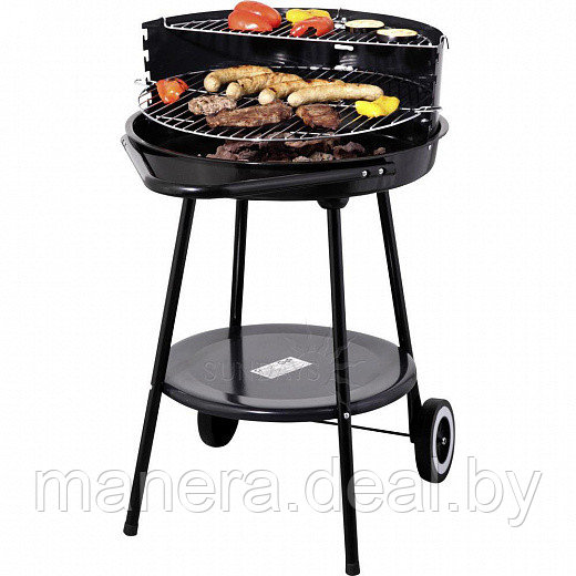 Гриль угольный BBQ KOOPMAN 48,5 см, черный - фото 3 - id-p101024883