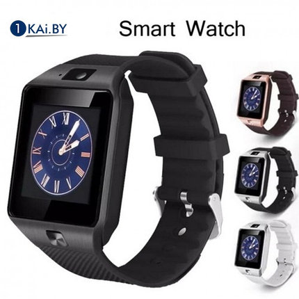 Умные часы-телефон Smart Watch DZ09 (cеребро+чёрный), фото 2