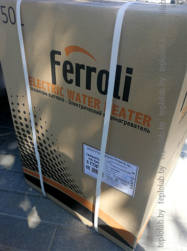 Электрический водонагреватель Ferroli E-Glass Standart 50 V - фото 2 - id-p64589331