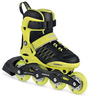 Раздвижные роликовые коньки Powerslide Phuzion Galaxy желтые р-р 29-32, фото 2