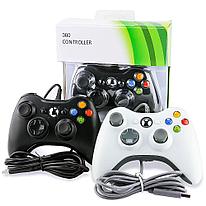 Проводной геймпад для Microsoft Xbox 360, PC (USB, чёрный, 2,7 метра, копия)