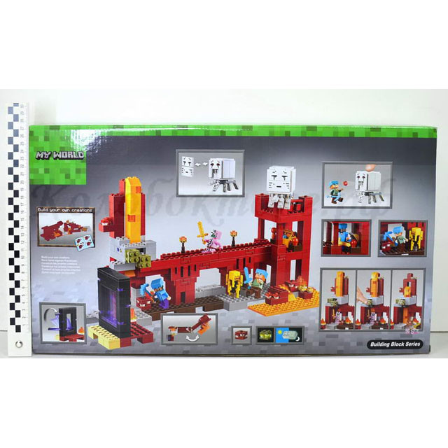 Конструктор Bela 10393 Minecraft Подземная крепость (аналог Lego Minecraft 21122) 562 детали - фото 4 - id-p101065201