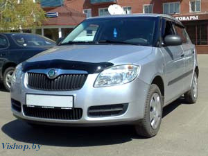 Дефлектор капота Skoda Fabia 2010-2014