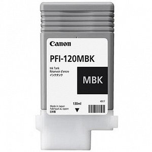 Картридж PFI-120MBk/ 2884C001 (для Canon imagePROGRAF TM-200/ TM-205/ TM-300/ TM-305) матовый чёрный
