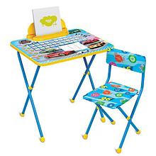Комплект детский складной стол и стул мягкий