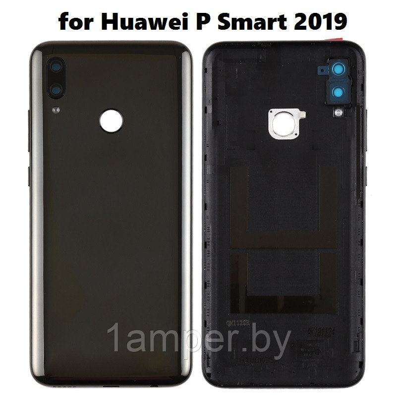 Задняя крышка Original для Huawei P Smart 2019 Со стеклом камеры Черная - фото 1 - id-p101095322