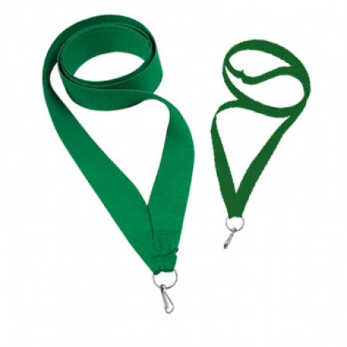 Лента для медали с карабином зеленая ширина 22 мм , окружность 80см , артикул L24 - фото 1 - id-p101096068