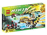 Конструктор Золотой Ниндзя Golden NINJA Ninjago Золотой дракон 9793, 258 деталей, аналог Lego Ninjago 70503