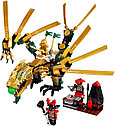 Конструктор Золотой Ниндзяго NINJA Ninjago  Золотой дракон 79112 , 252 детали, аналог лего Ниндзя го 70503, фото 3