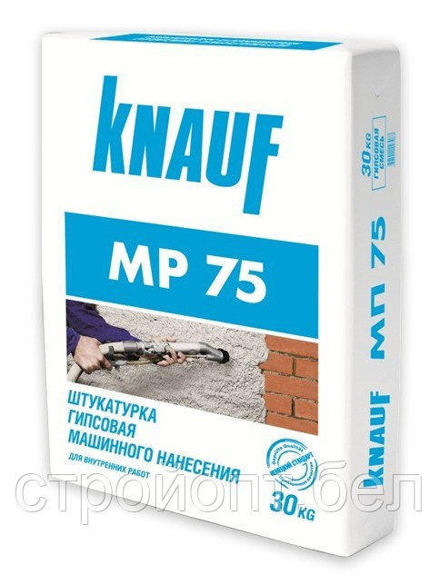 Гипсовая штукатурка машинного нанесения KNAUF MP75, 30 кг, РБ - фото 4 - id-p59242927