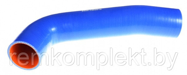 6520-1303010 Патрубок силиконовый для КАМАЗ радиатора верхний (L104*265, d58) (4 слоя, 5мм) Эксклюзив