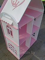 Кукольный домик игровой деревянный №1 Домик-стеллаж