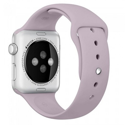 Ремешок силиконовый Sport Band лиловый для Apple Watch Series 4/5/6/SE 40mm - фото 1 - id-p101100742