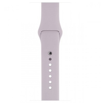 Ремешок силиконовый Sport Band лиловый для Apple Watch Series 4/5/6/SE 40mm - фото 2 - id-p101100742