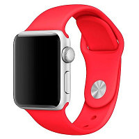 Ремешок силиконовый Sport Band красный для Apple Watch Series 4/5/6/SE 40mm
