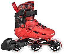 Раздвижные роликовые коньки Powerslide Phuzion Universe красные р-р 33-36, фото 2