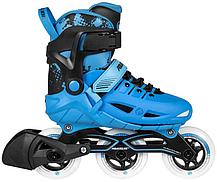 Раздвижные роликовые коньки Powerslide Phuzion Universe синие р-р 33-36, фото 2