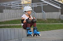 Раздвижные роликовые коньки Powerslide Phuzion Universe синие р-р 33-36, фото 3