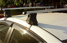 Багажник Атлант для Renault Fluence 2009-... (прямоугольная дуга)