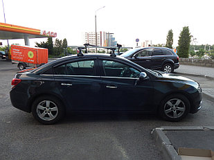 Багажник Атлант для Chevrolet Cruze седан с 2009г- / хечбек c 2011г-, аэродуги