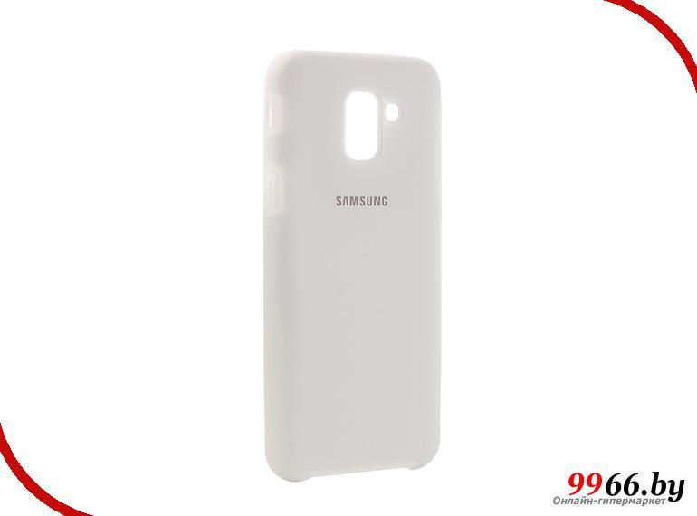 Чехол для телефона на Samsung Galaxy J6 2018 силиконовый белый 12638 Самсунг