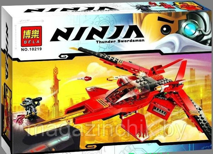 Конструктор Ниндзяго NINJAGO 10219 Истребитель Кая, 195 дет, аналог Лего Ниндзя го (LEGO) 70721