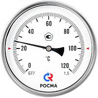 Термометр биметаллический БТ-51.211(-40-60С)G1/2.200.1,5 осевой d=100мм