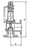 Клапан стальной пружинный Рн 0,5-1,5  Ру-16 Ду80, фото 2