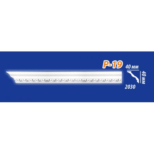 Потолочный плинтус KENOPOL P19 40*40*2000мм