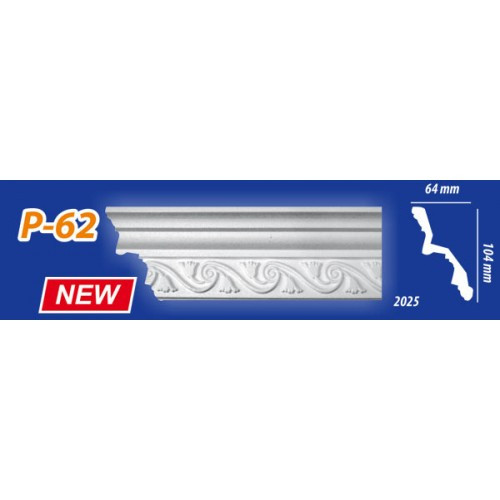 Потолочный плинтус KENOPOL P62 64*105 мм