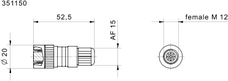 Circular connector M8 4-pin, фото 2