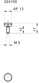 Connection cable M12 4-pin with coupling ring, plastic - фото 2 - id-p101153108