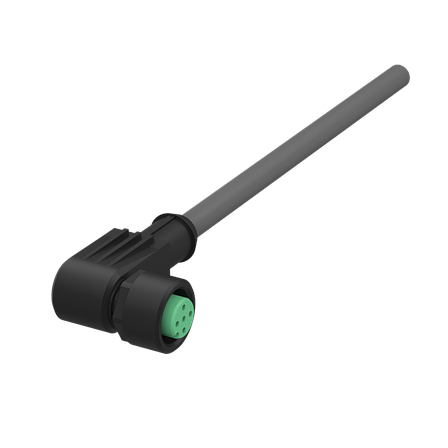 Circular connector M12 4-pin/5-pin/8-pin with coupling ring, plastic, фото 2