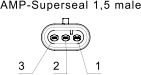 Circular connector M12 4-pin with coupling ring, die-cast zinc, фото 3