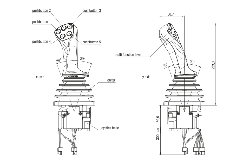 Heavy duty joystick J4F - фото 7 - id-p101153247