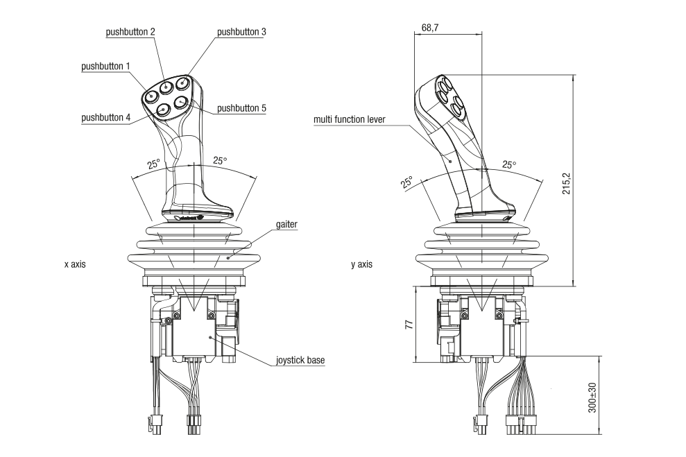 Heavy duty joystick J6 base - фото 4 - id-p101153249