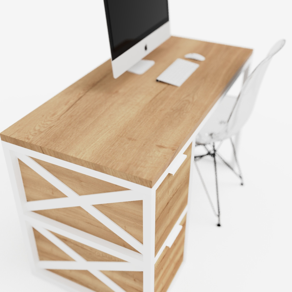 Письменный стол crafto КОНОР / white в стиле лофт - фото 6 - id-p101179197