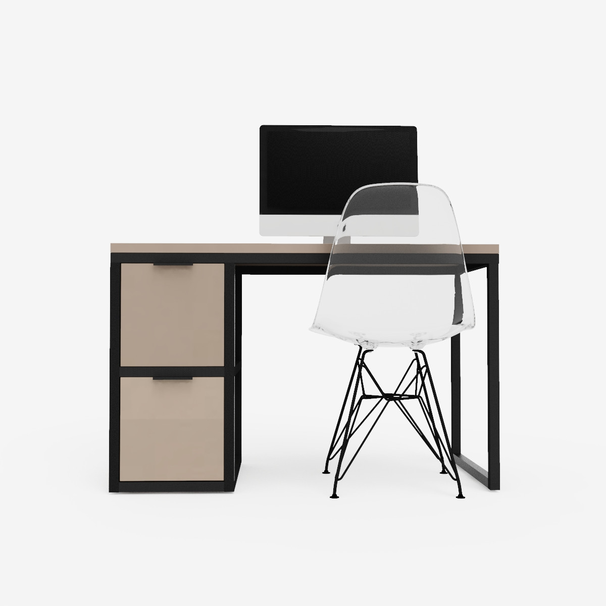 Письменный стол crafto КОНОР / gray в стиле лофт - фото 4 - id-p101182047