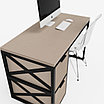 Письменный стол crafto КОНОР / gray в стиле лофт, фото 6