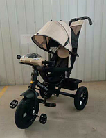 Детский трехколесный велосипед Kinder Trike Expert 5588. Цвет бежевый EcoLen.