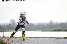 Роликовые коньки Powerslide Phuzion Jet Kids жёлтые р-р 27-30, фото 3