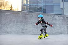 Роликовые коньки Powerslide Phuzion Jet Kids жёлтые р-р 27-30, фото 2