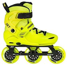 Коньки роликовые Powerslide Phuzion Jet Kids жёлтые р-р 35-38, фото 2