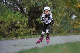 Роликовые коньки Powerslide Phuzion Jet Kids розовые р-р 27-30, фото 3