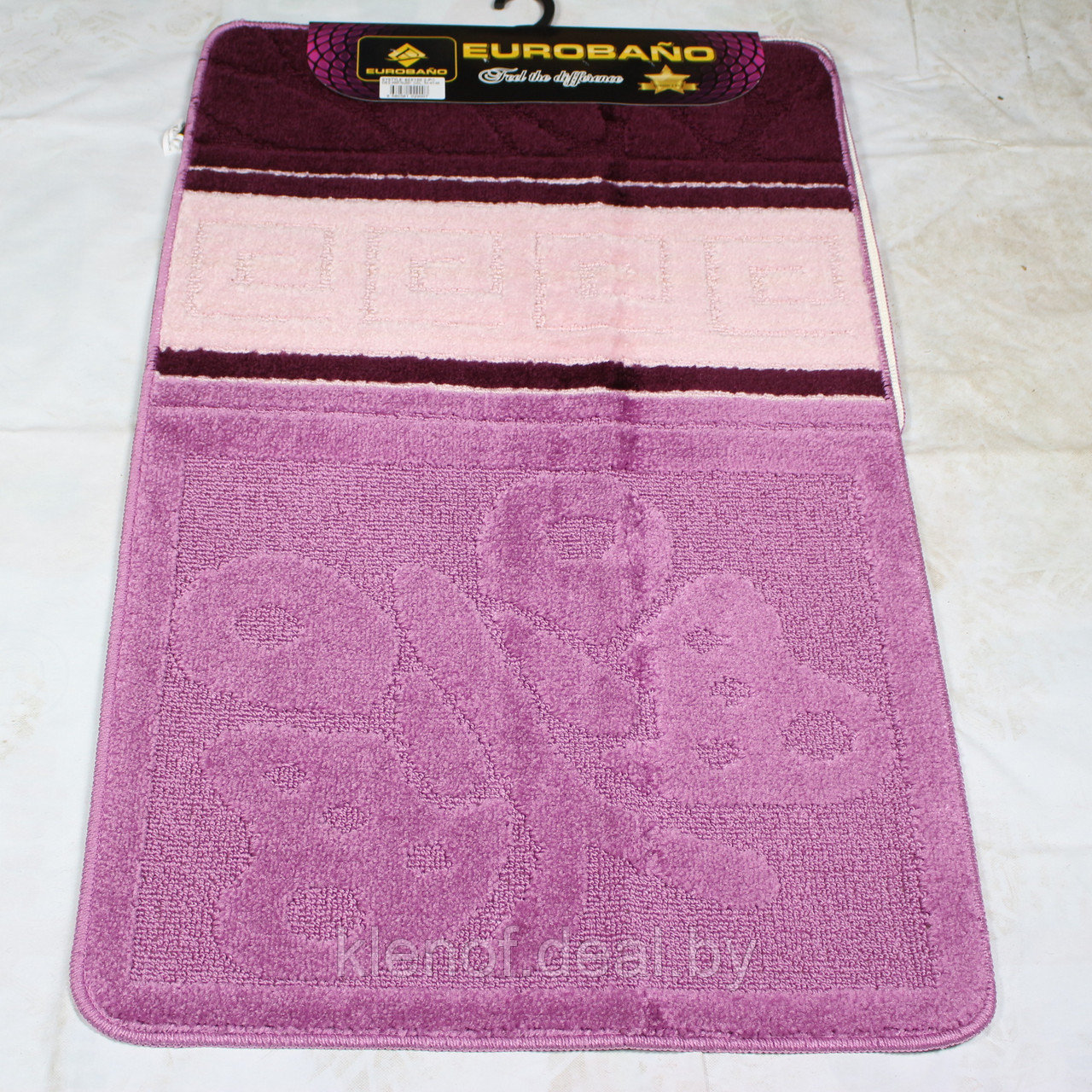 Комплект ковриков для ванной и туалета EUROBANO SYSTYLE 50*80+50*40 Greek Kelebek - фото 3 - id-p101214549